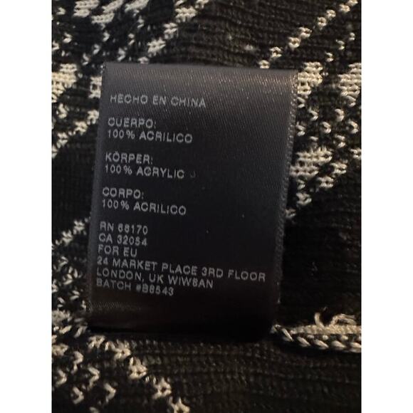 Staring At Stars‎ UO Sz XS Open Front Shawl Cardigan Sweater Waterfall Geometric - Picture 5 of 11